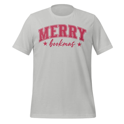 Festive Merry Bookmas Design Short Sleeve Shirt