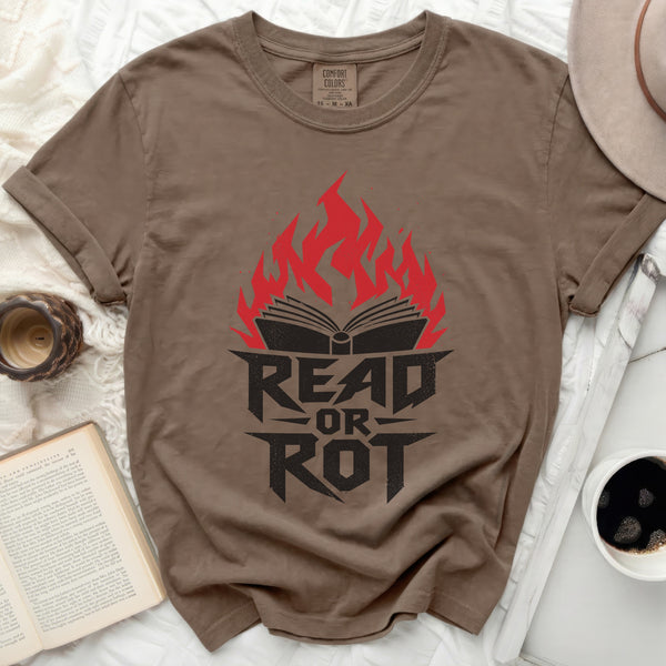 Read or Rot Tee in Espresso