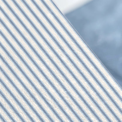 Classic Blue and White Striped Pattern Fabric Product