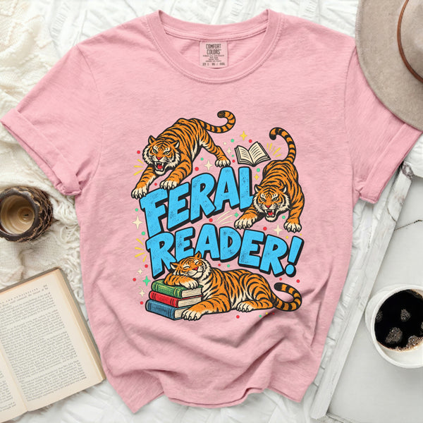 Feral Reader Tee in Blossom
