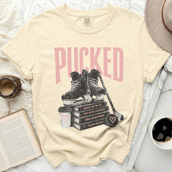 The Pucked Romance Story Tee in Ivory