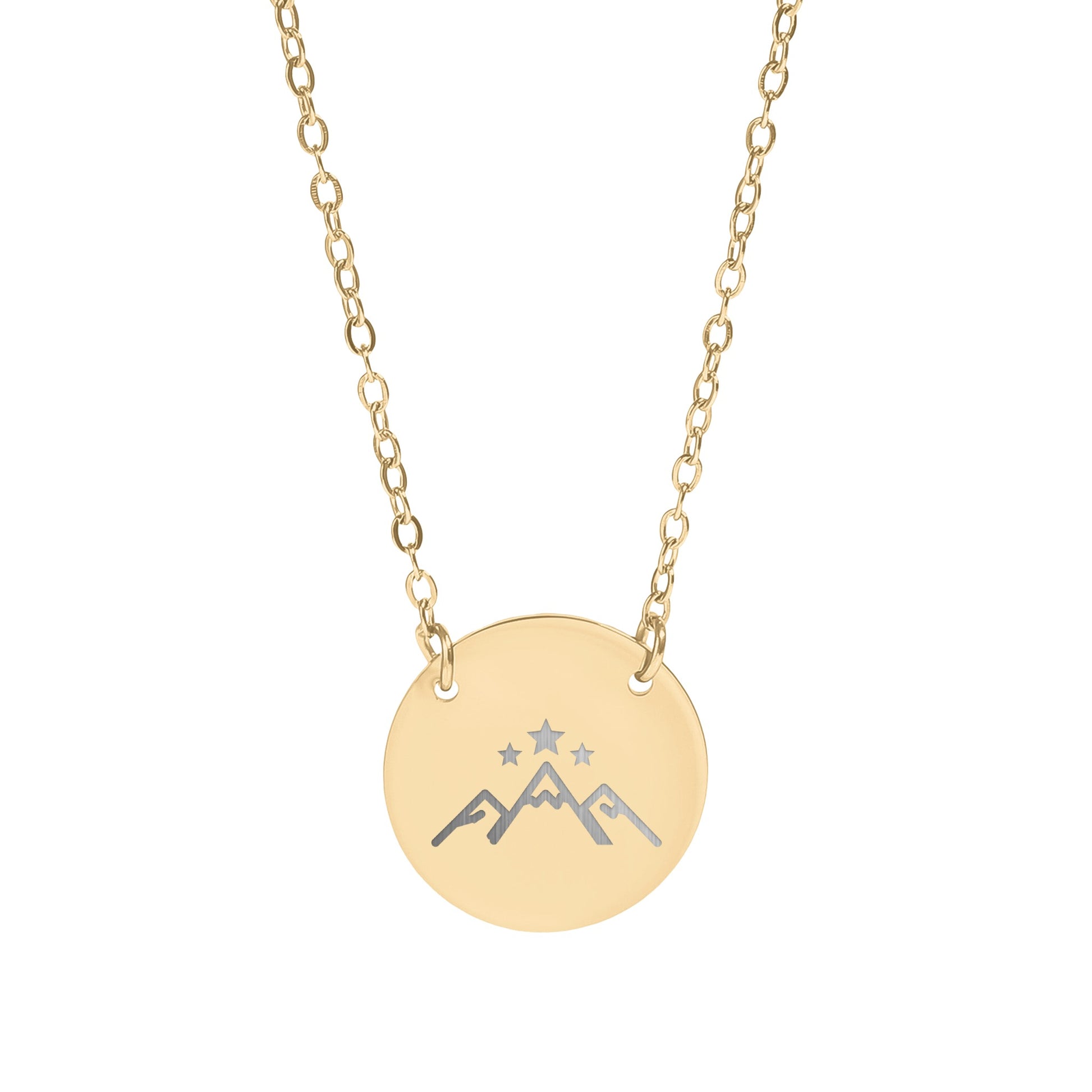 Elegant Necklace with Mountain Star Pendant Design