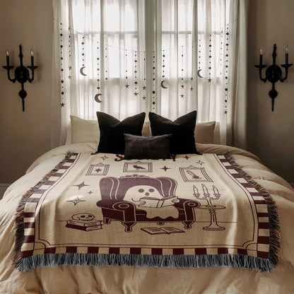 Dead Readers Society Woven Blanket