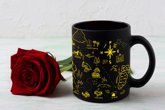 Black ACOTAR Map Mug