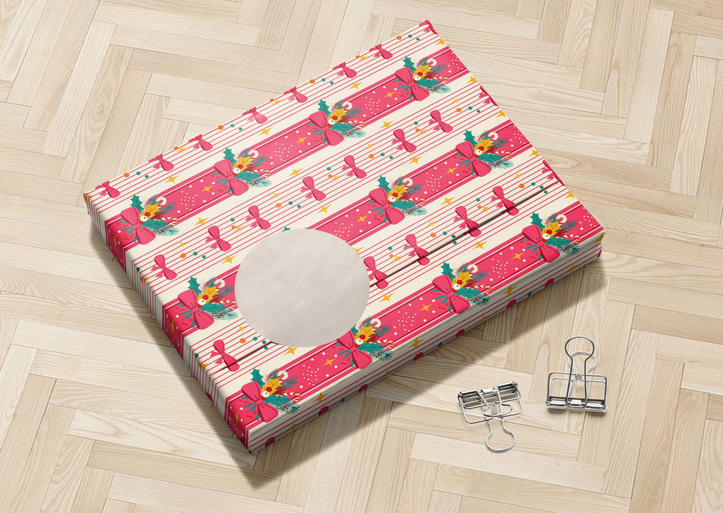 Festive Pink Wrapping Paper