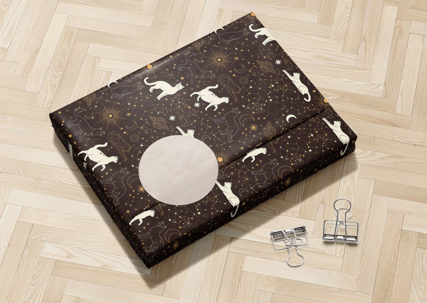 Cats in Space Wrapping Paper