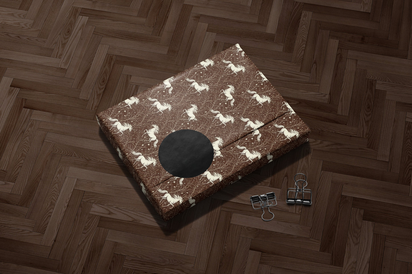 Brown Horses Wrapping Paper