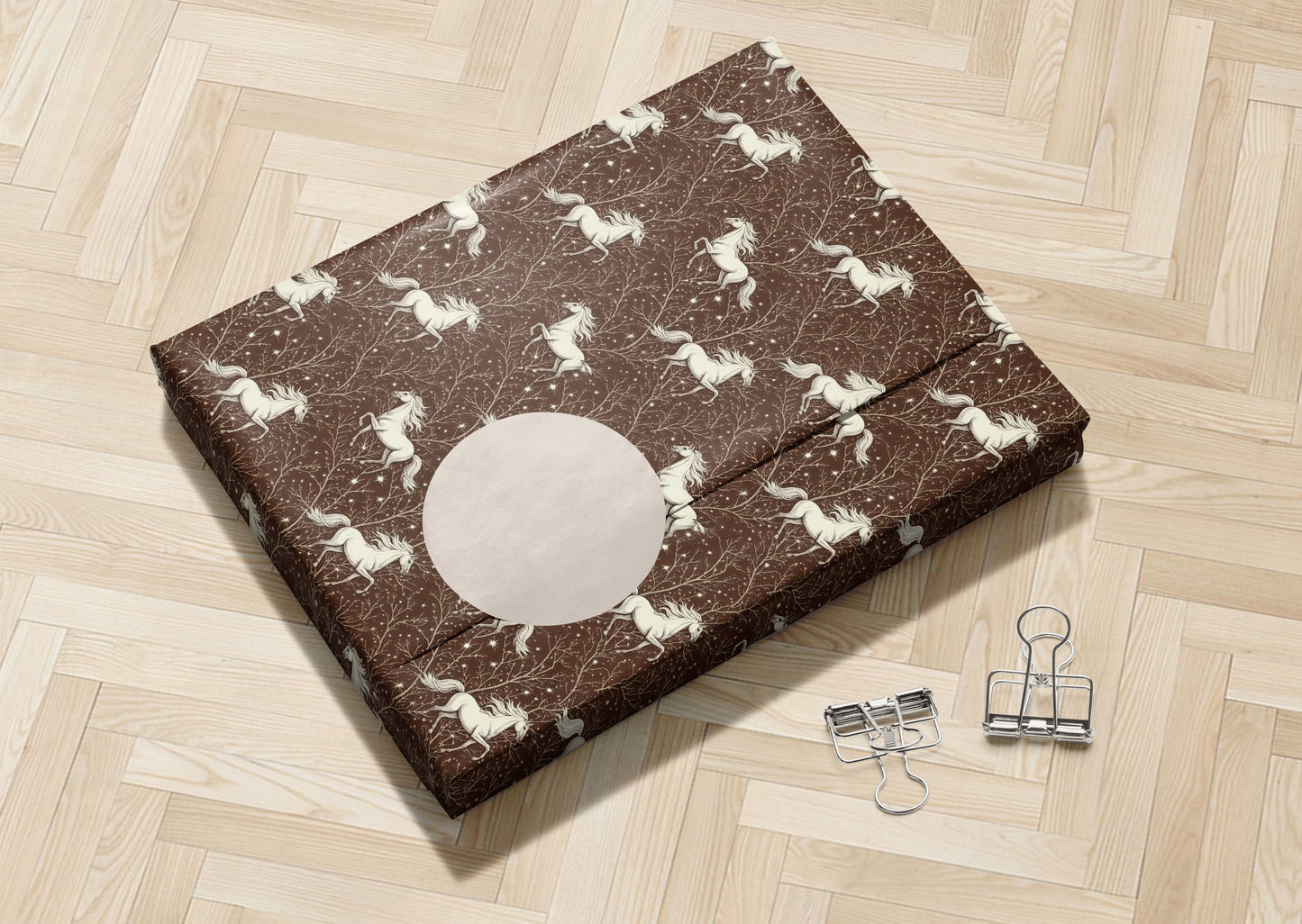 Brown Horses Wrapping Paper