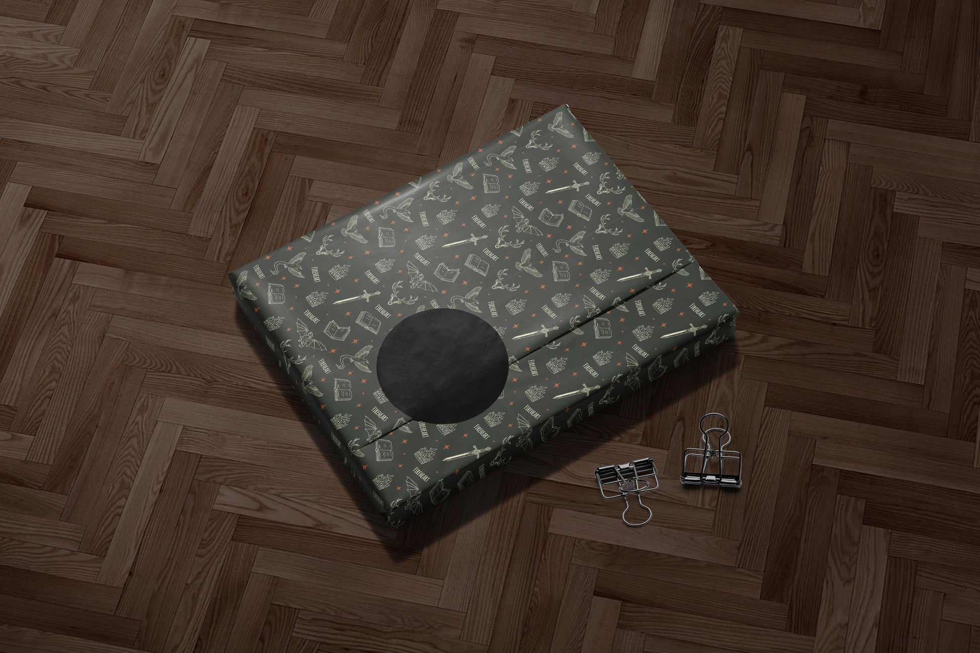 Fireheart Wrapping Paper - MagicMerchEmporium