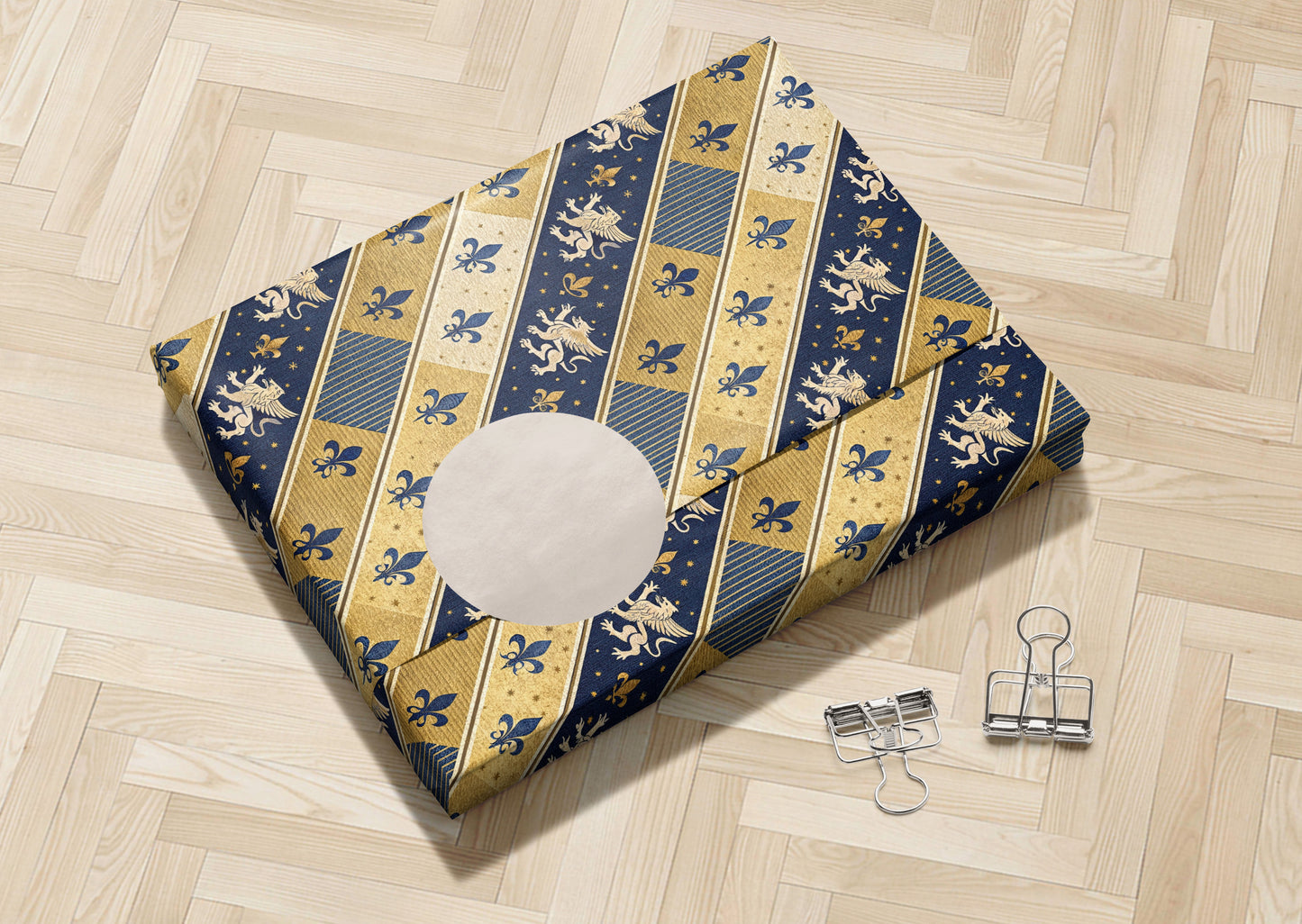 Fleur-de-Lis Medieval Wrapping Paper