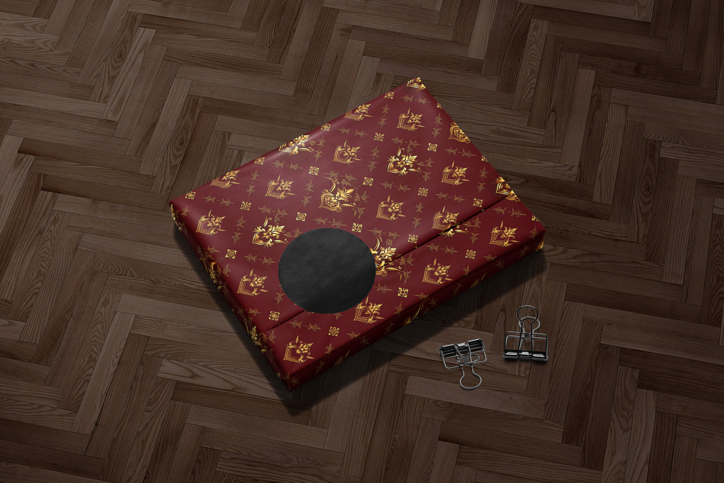 Gilded Ornate Damask Wrapping Paper