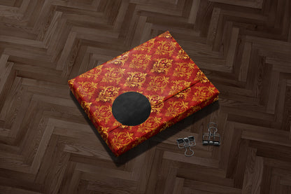 Red and Gold Baroque Wrapping Paper