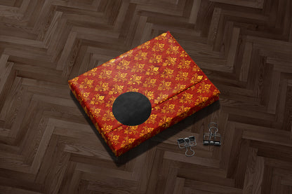 Red Regal Baroque Wrapping Paper