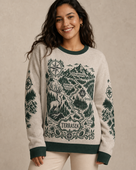 Terrasen Map Knitted Sweater
