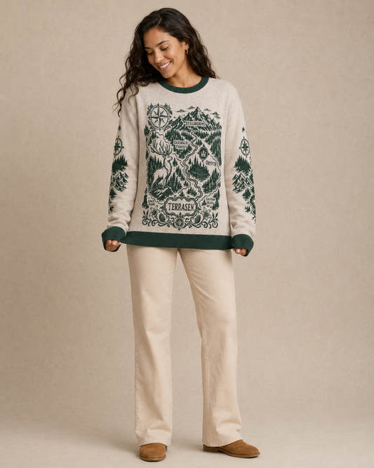 Terrasen Map Knitted Sweater