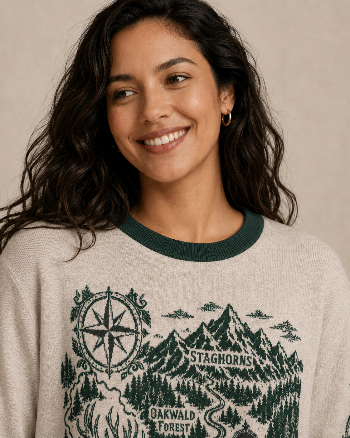 Terrasen Map Knitted Sweater