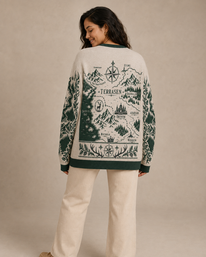 Terrasen Map Knitted Sweater