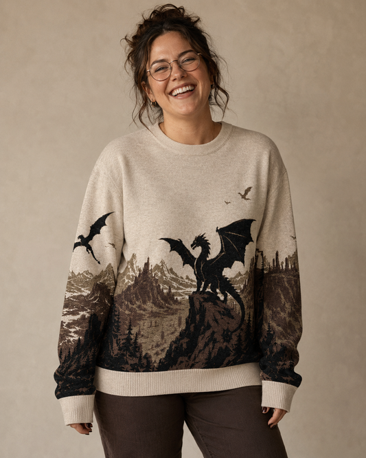 Threshing Knitted Sweater