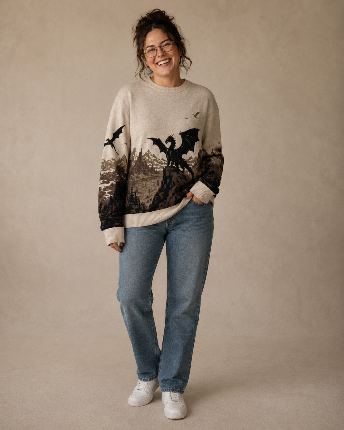 Threshing Knitted Sweater