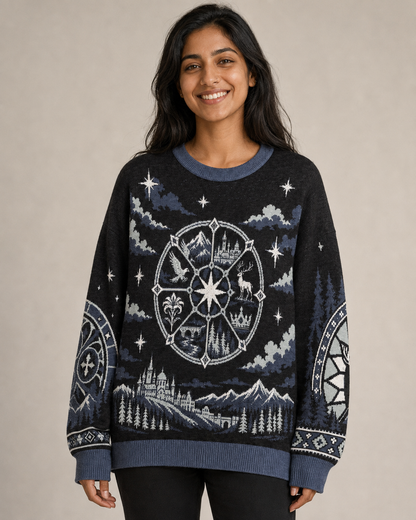 Orynth Rose Window Knitted Sweater