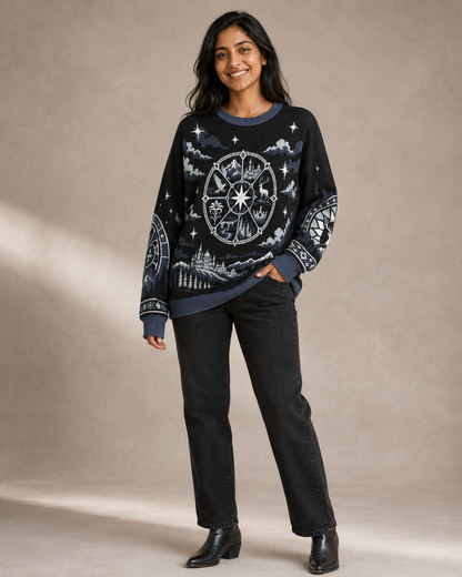 Orynth Rose Window Knitted Sweater