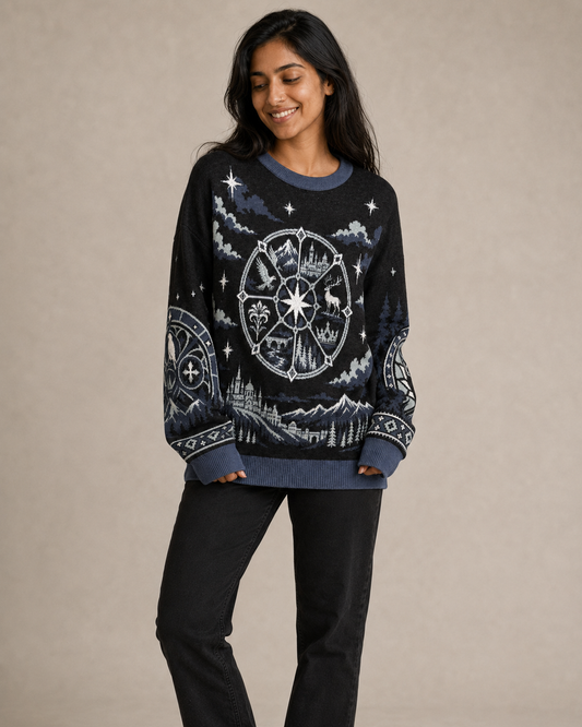 Orynth Rose Window Knitted Sweater
