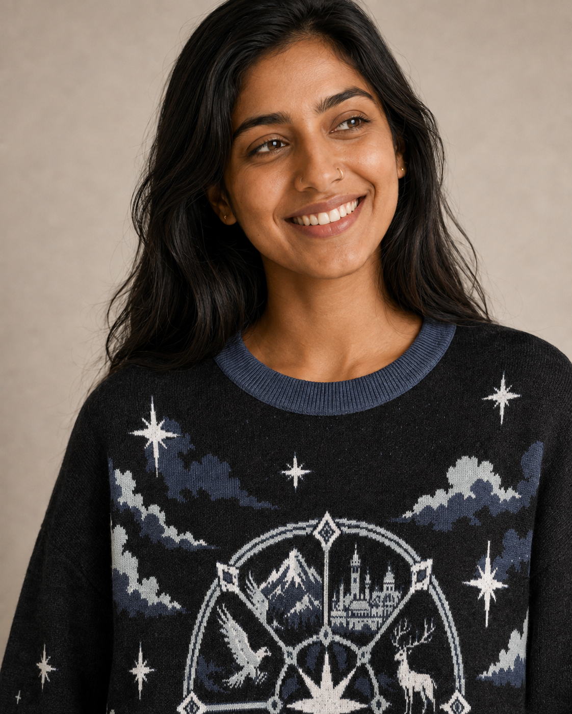 Orynth Rose Window Knitted Sweater