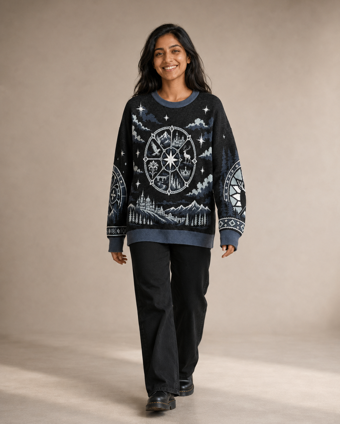 Orynth Rose Window Knitted Sweater