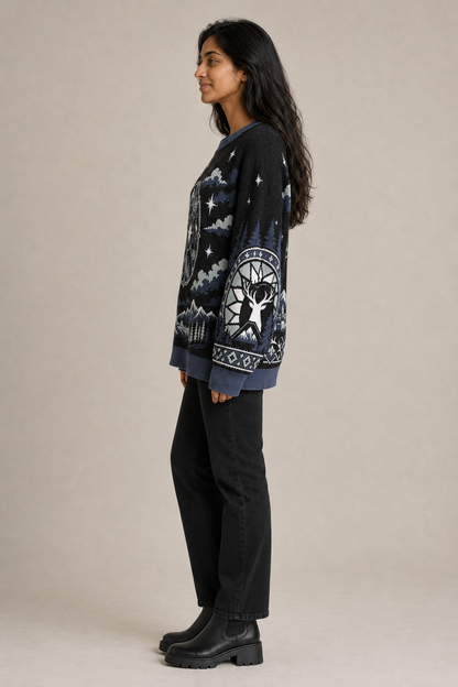 Orynth Rose Window Knitted Sweater