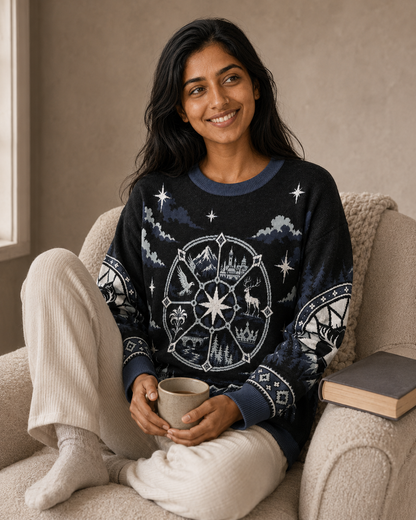 Orynth Rose Window Knitted Sweater