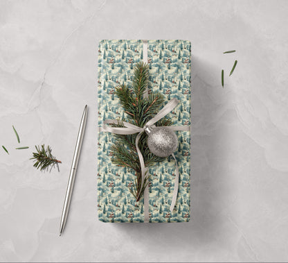 Winter Village Wrapping Paper Roll