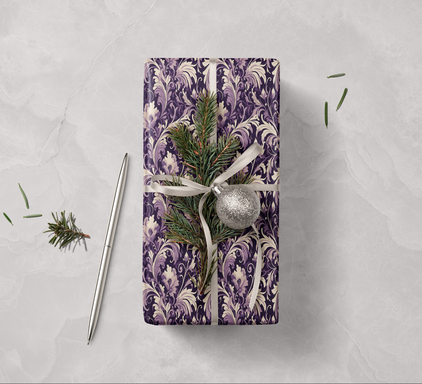 Art Nouveau Floral Wrapping Paper