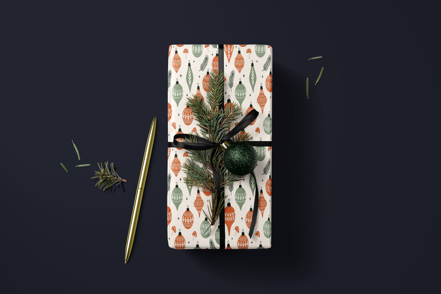 Retro Holiday Wrapping Paper