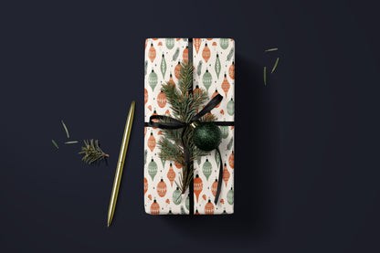 Retro Holiday Wrapping Paper