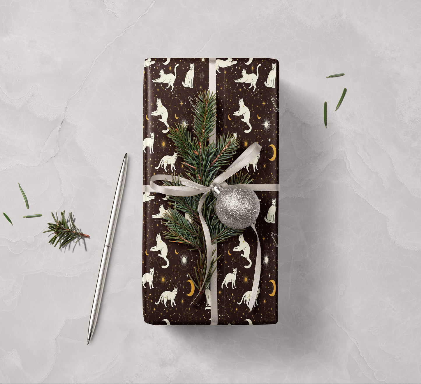 Cat Constellations Wrapping Paper
