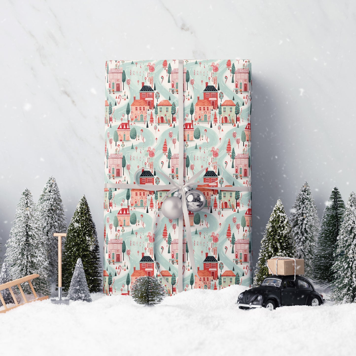 Candy Cane Lane Wrapping Paper