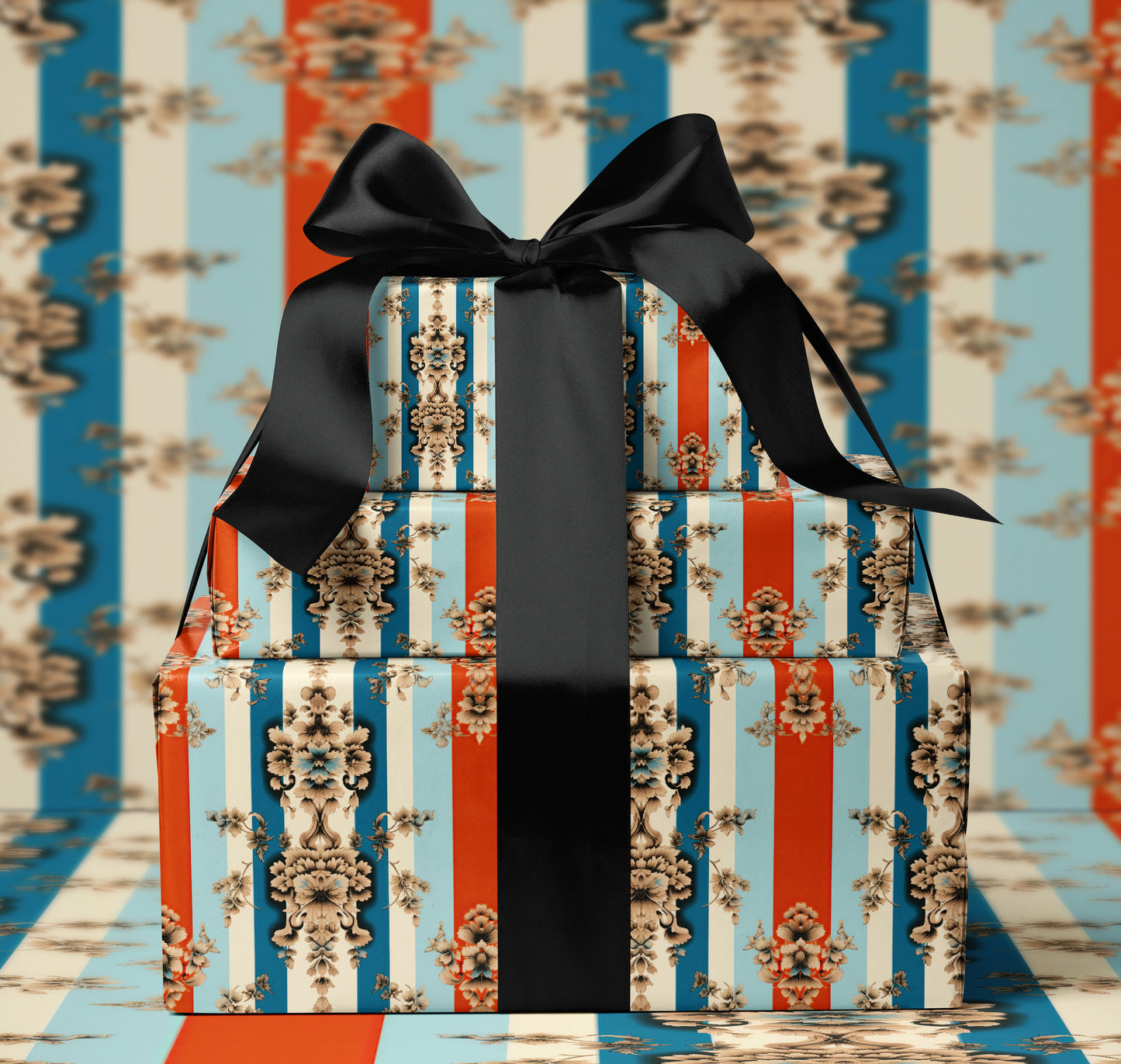 Ornate Baroque Pattern Wrapping Paper