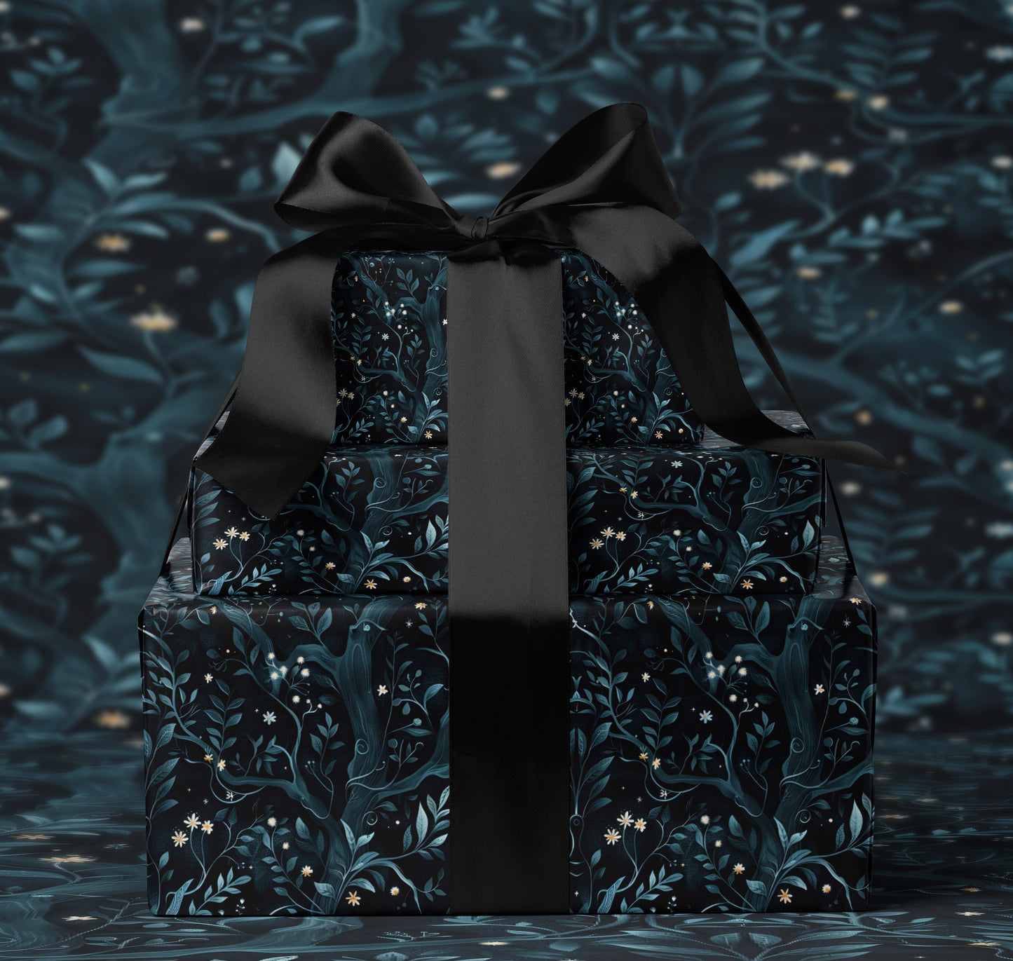 Twilight Botanical Wrapping Paper