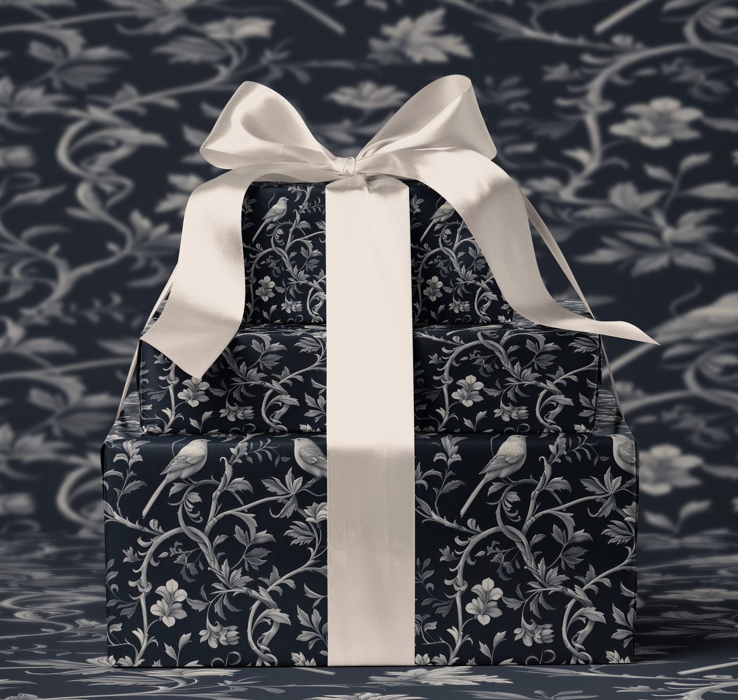 Midnight Floral Wrapping Paper