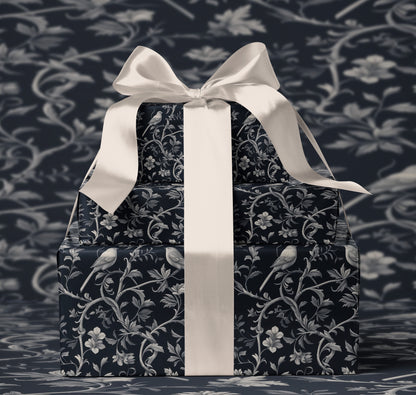 Midnight Floral Wrapping Paper