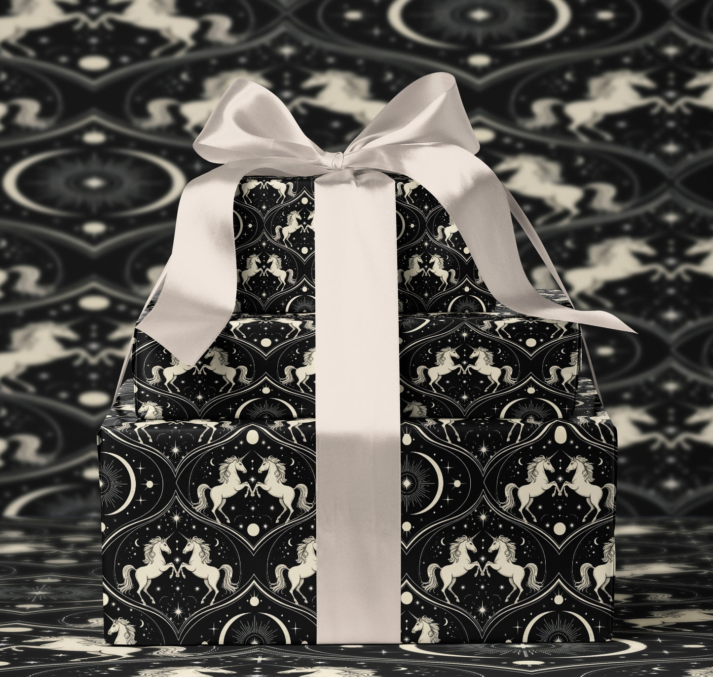 Celestial Unicorn Constellation Wrapping Paper