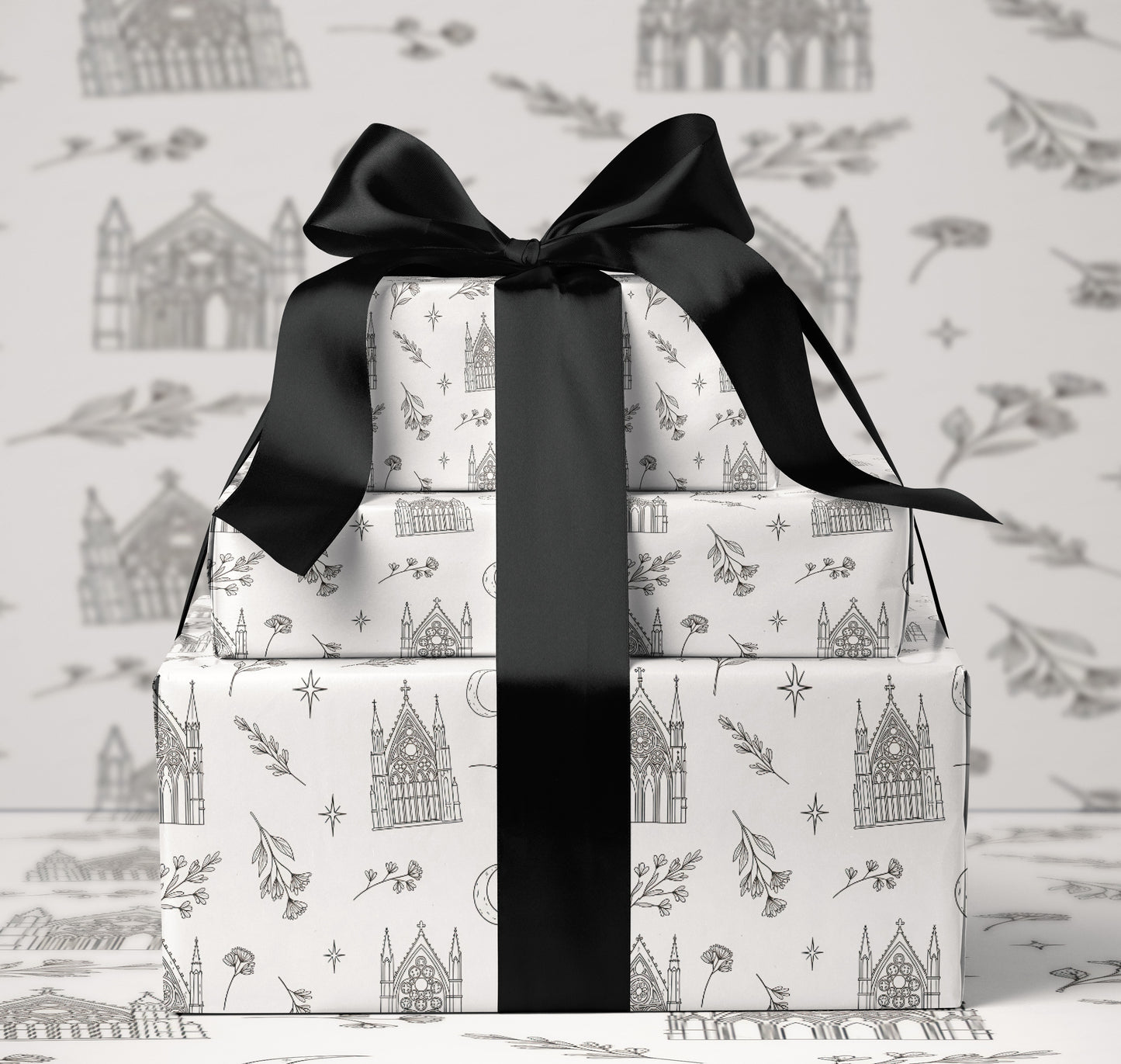 Moonlit Cathedral Wrapping Paper