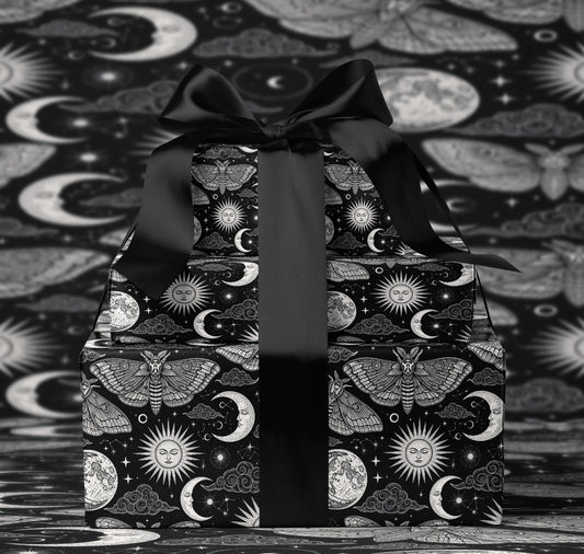 Mystic Moon Phases Wrapping Paper
