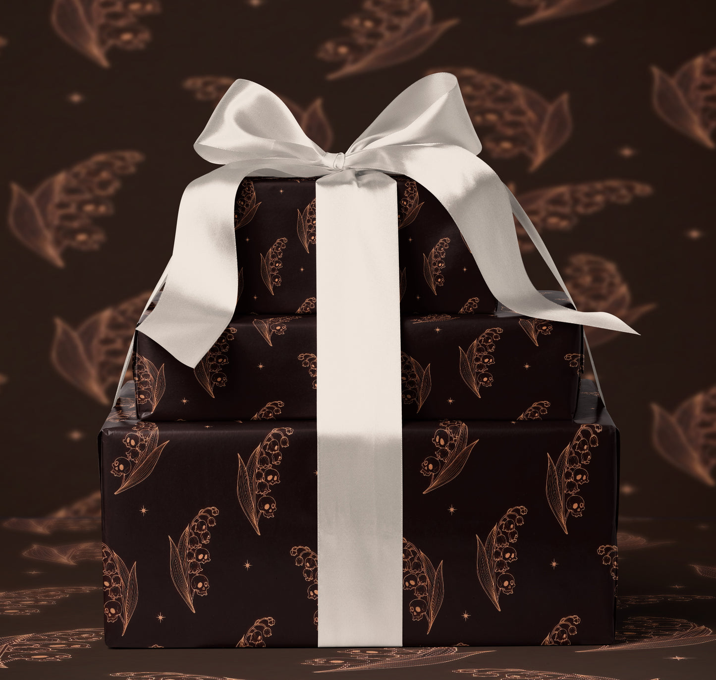 Gothic Lily of the Valley Wrapping Paper