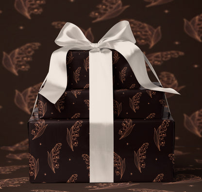 Gothic Lily of the Valley Wrapping Paper
