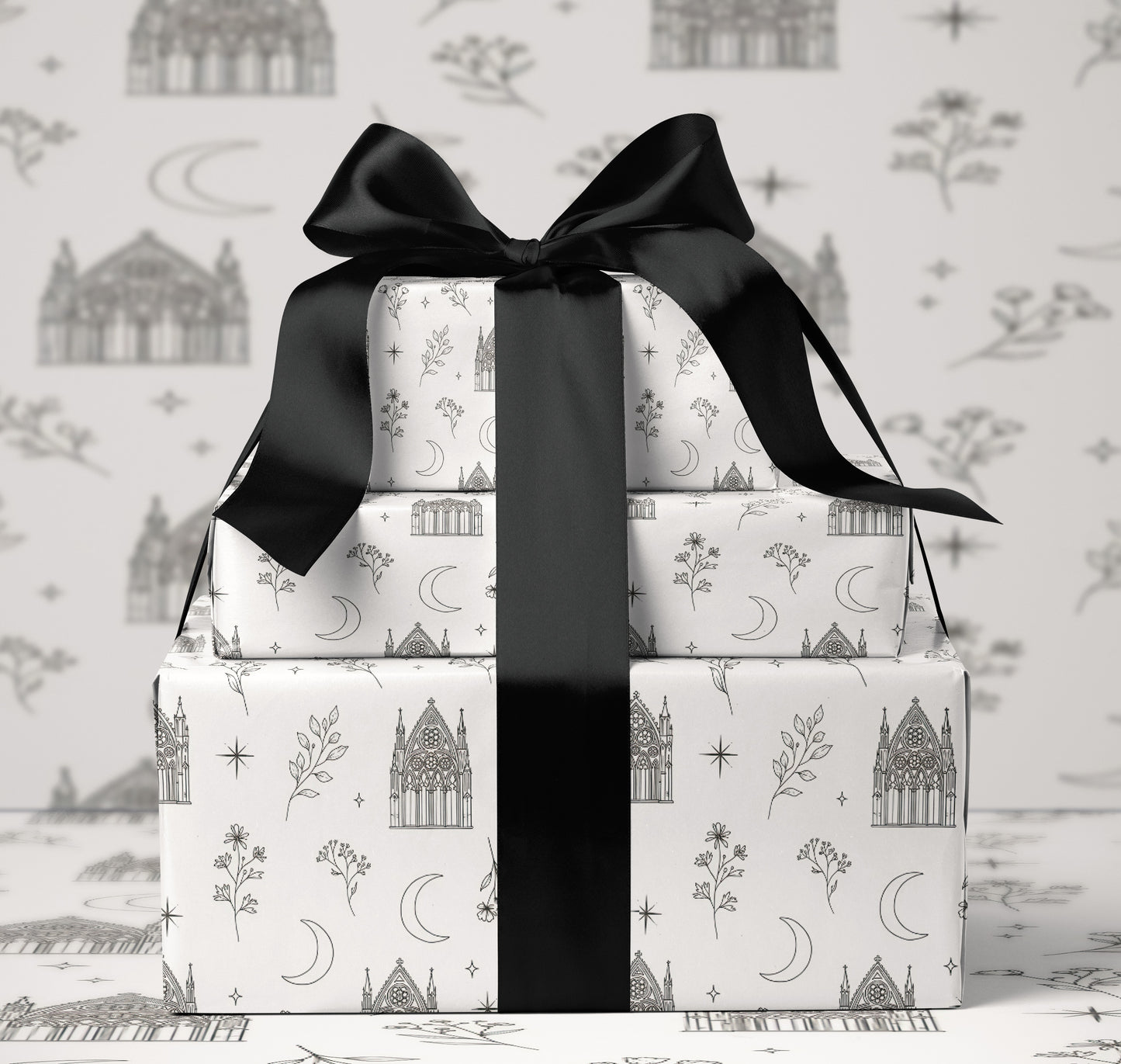 Moon Garden Wrapping Paper