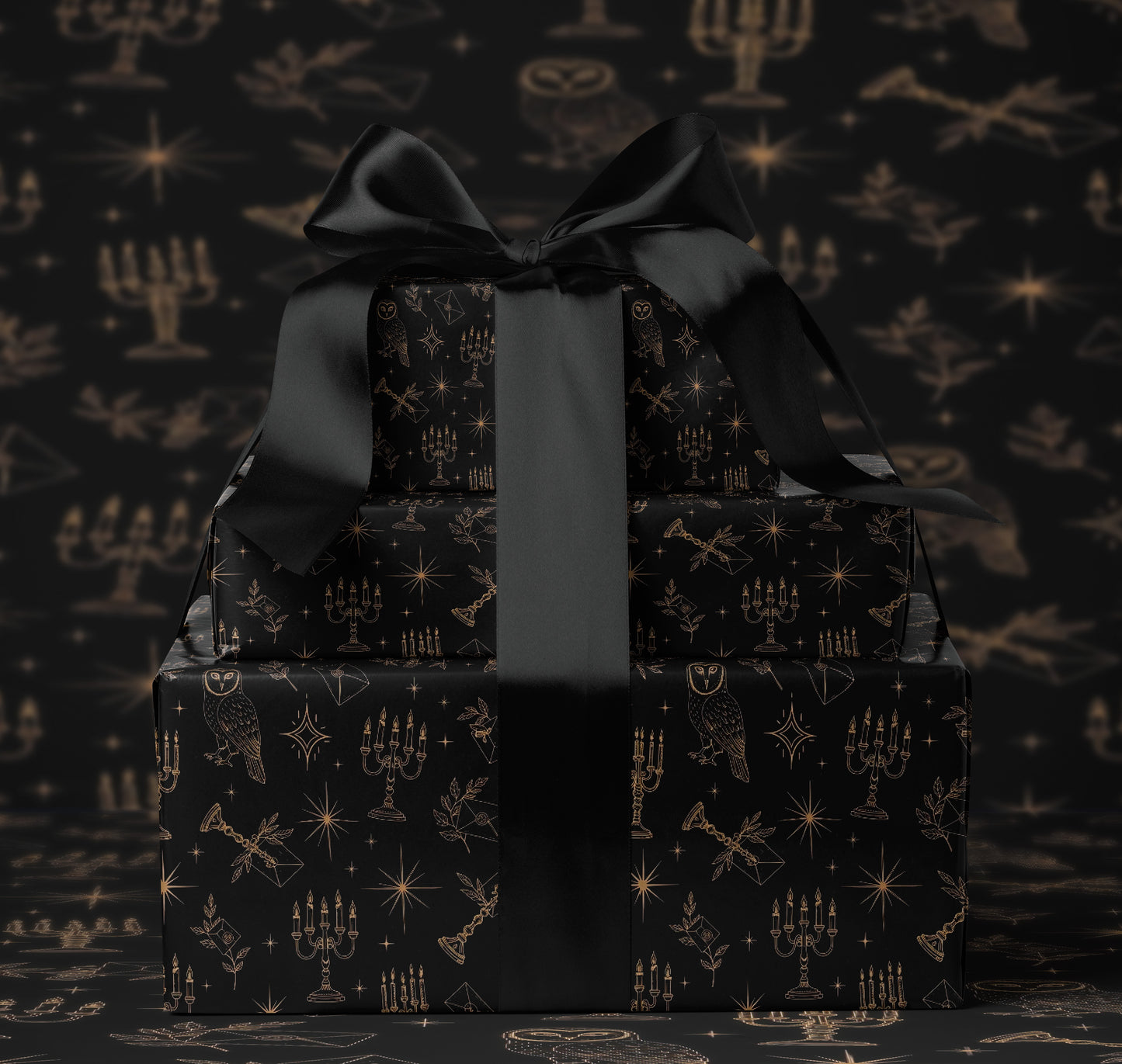 Witchy Star Pattern Wrapping Paper