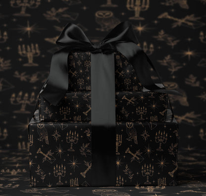 Witchy Star Pattern Wrapping Paper