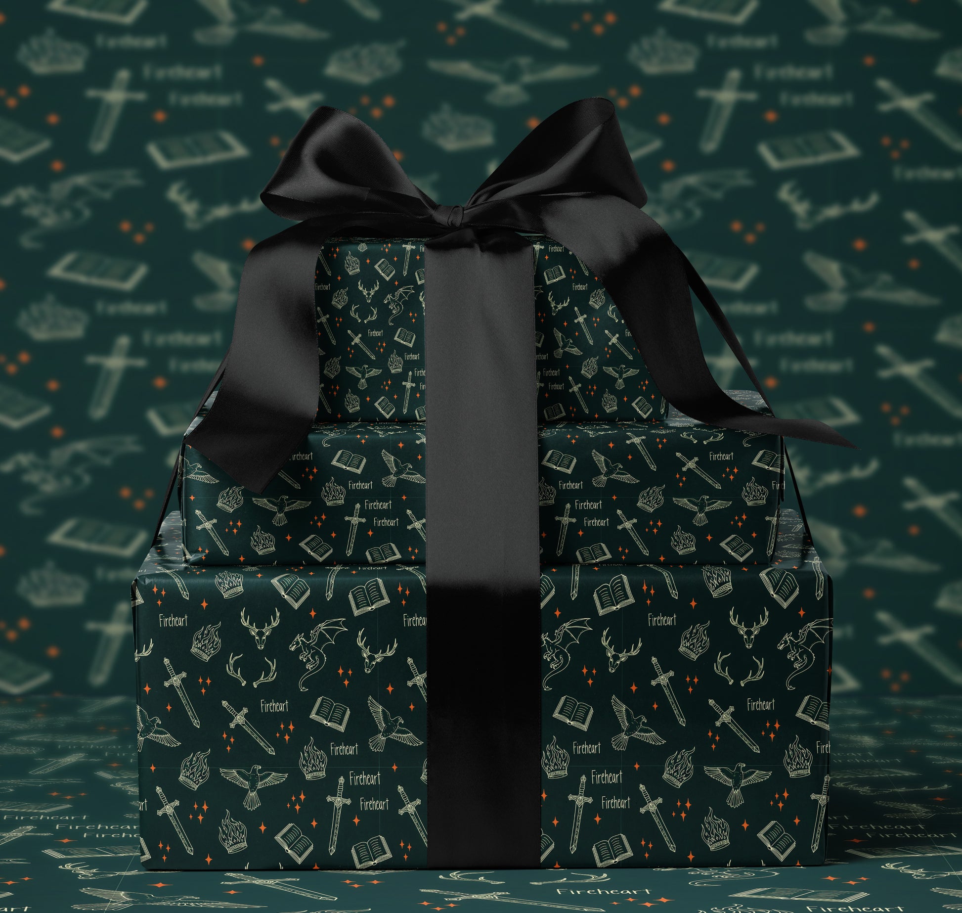 Fireheart Throne of Glass Wrapping Paper - MagicMerchEmporium