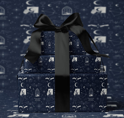 ACOTAR Velaris Stars Wrapping Paper - MagicMerchEmporium